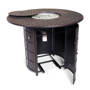 Newport 54" Bar Height Fire Table W/ Lid - The Great Escape