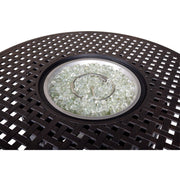 Newport 54" Bar Height Fire Table W/ Lid - The Great Escape