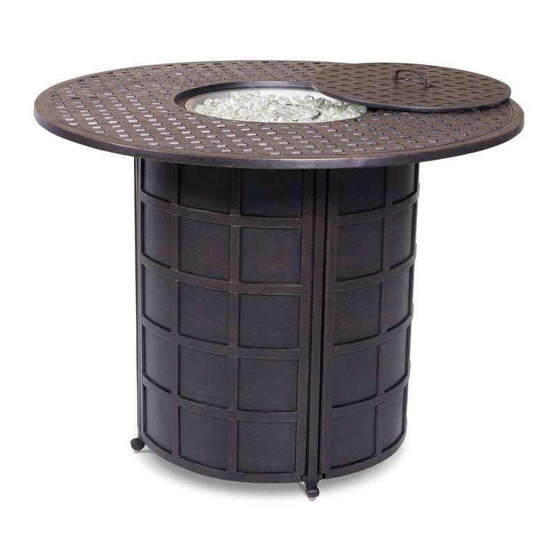 Newport 54" Bar Height Fire Table W/ Lid - The Great Escape