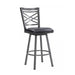 Panama Black Swivel Stool - The Great Escape