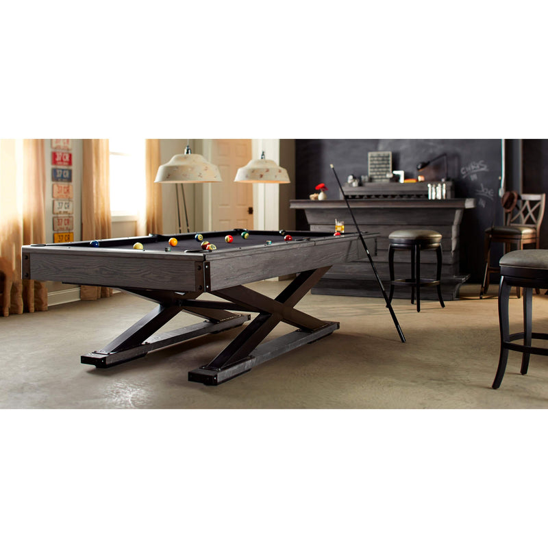 8' American Heritage Quest Pool Table - Glacier - The Great Escape