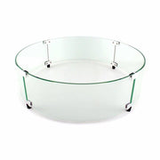 Round Firepit Glass Wind Guard - The Great Escape