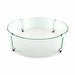 Round Firepit Glass Wind Guard - The Great Escape