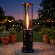 Round Glass Tube 40K BTU Patio Heater - The Great Escape