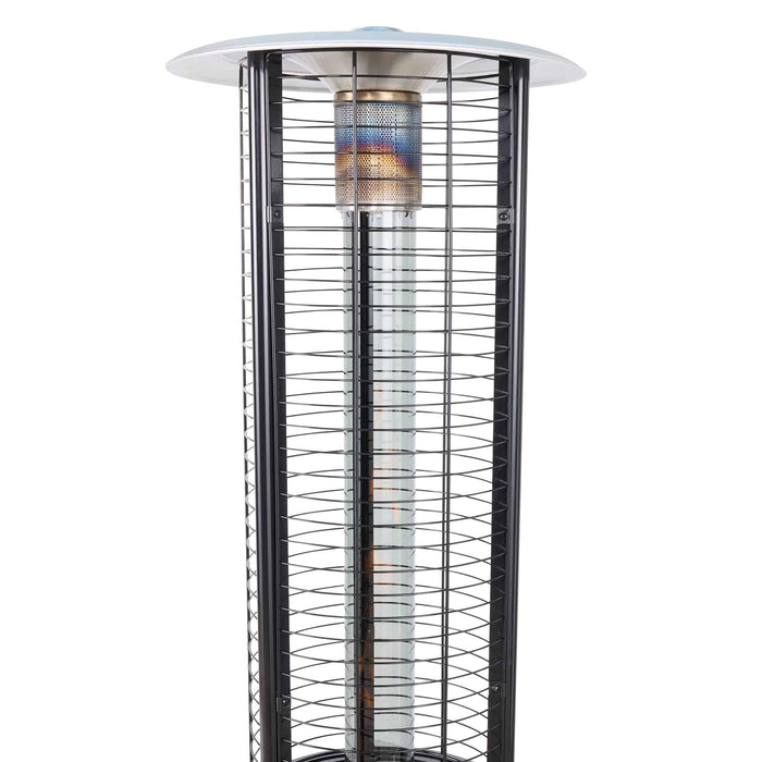 Round Glass Tube 40K BTU Patio Heater - The Great Escape