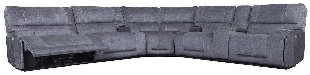 Seville 3 Piece Dual Power Sectional - The Great Escape