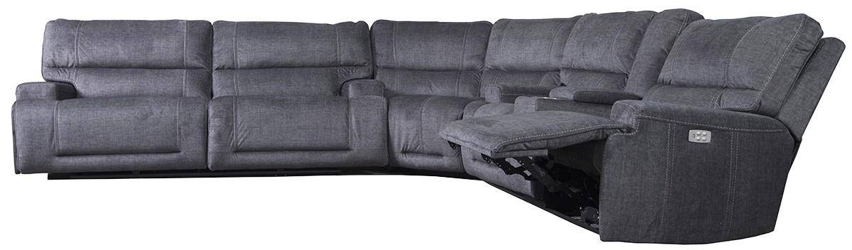 Seville 3 Piece Dual Power Sectional - The Great Escape