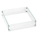 Square Fire Pit Glass Wind Guard - The Great Escape