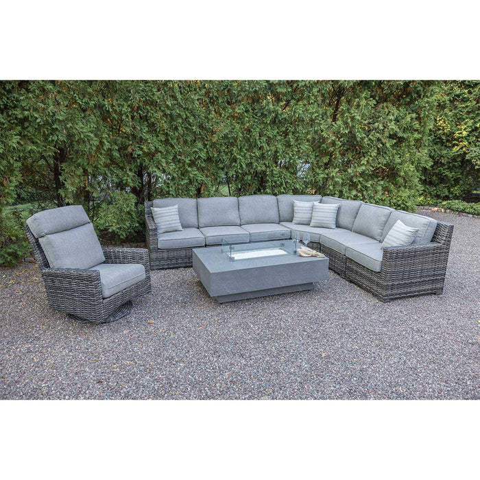 St Kitts 7 Piece Sectional Fire Group - The Great Escape