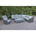 St Kitts 7 Piece Sectional Fire Group - The Great Escape