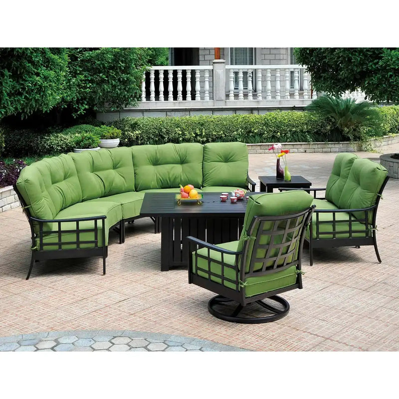 Stratford 6 Piece Curved Sectional Group - The Great Escape