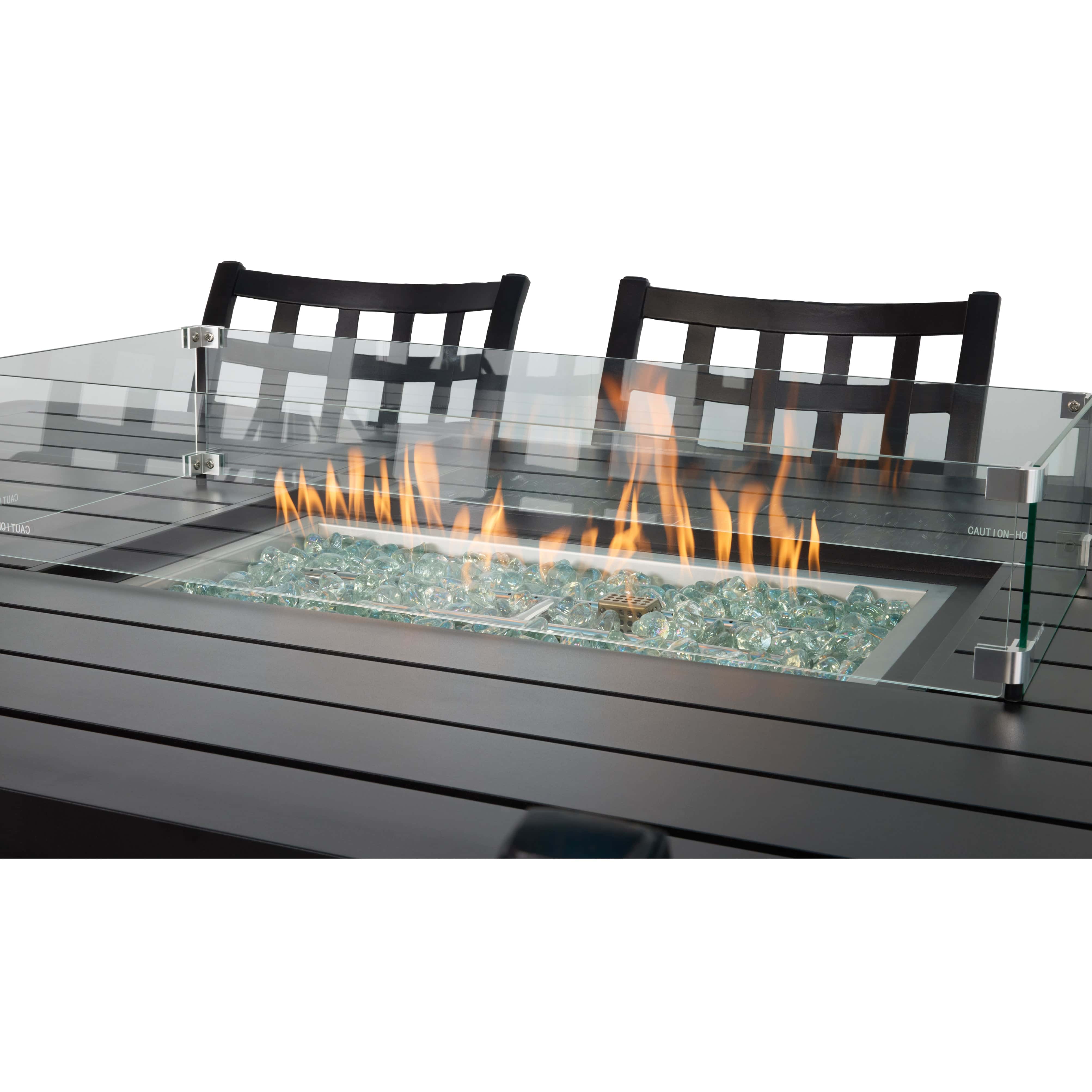 Stratford 9 Piece Firepit Dining Group — The Great Escape