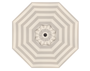 9' Designer Umbrella - New Block Smoke Stripe - The Great Escape