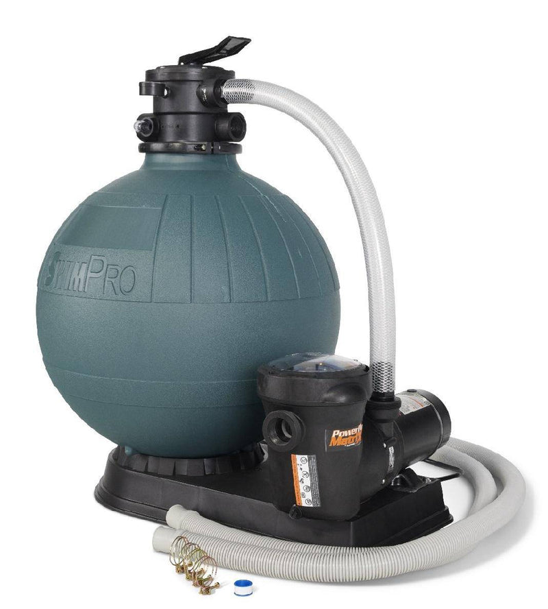 Swimpro 256T W/ 2.0 HP 2SPD Twist Lock Pump, Base, Fittings, & Hoses - The Great Escape