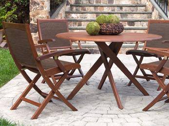 Topaz 3 Piece Folding Dining Group - The Great Escape