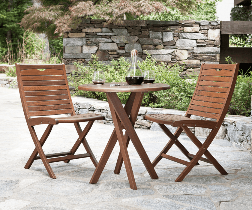 Topaz 3 Piece Folding Dining Group - The Great Escape