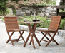 Topaz 3 Piece Folding Dining Group - The Great Escape