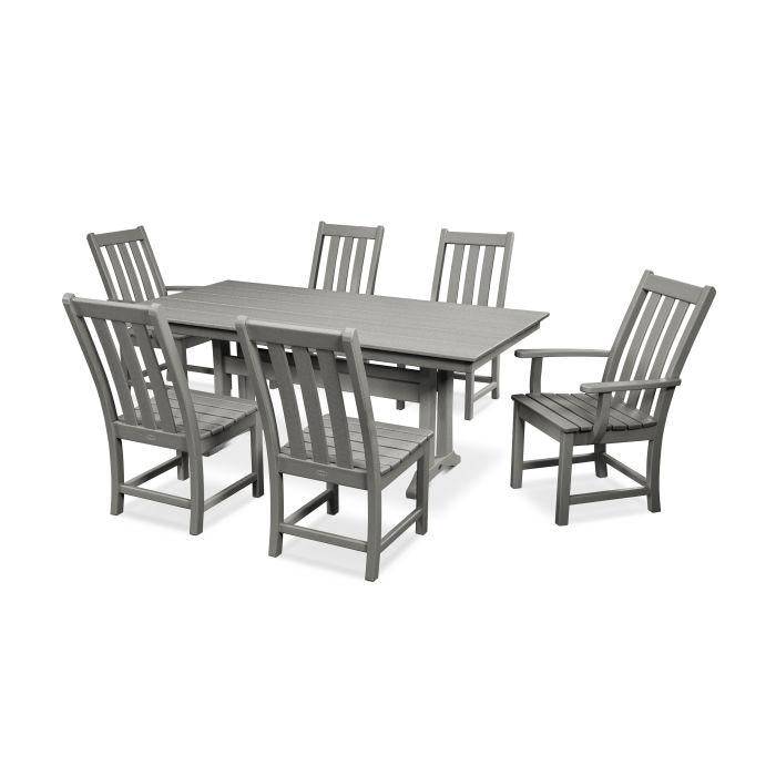 Vineyard 7 Piece Farmhouse Dining Set - The Great Escape