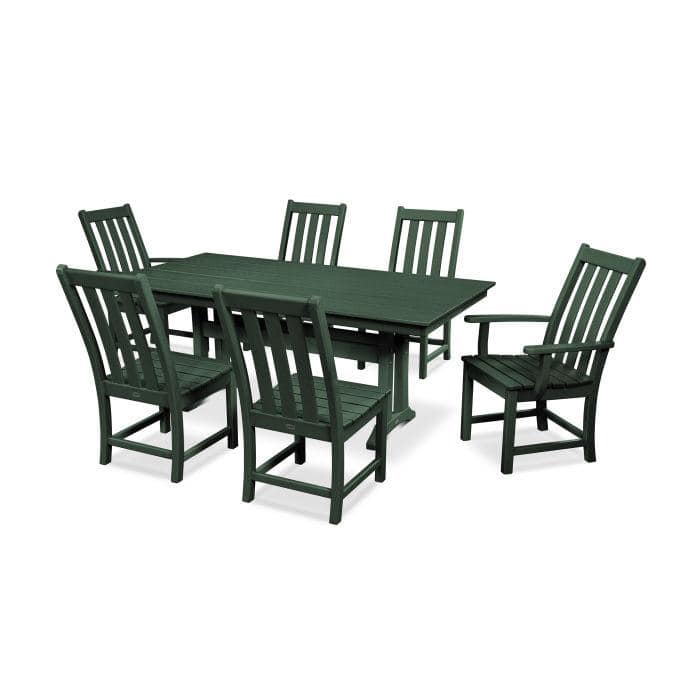 Vineyard 7 Piece Farmhouse Dining Set - The Great Escape