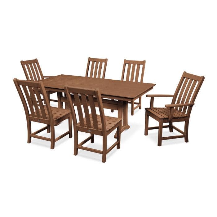 Vineyard 7 Piece Farmhouse Dining Set - The Great Escape