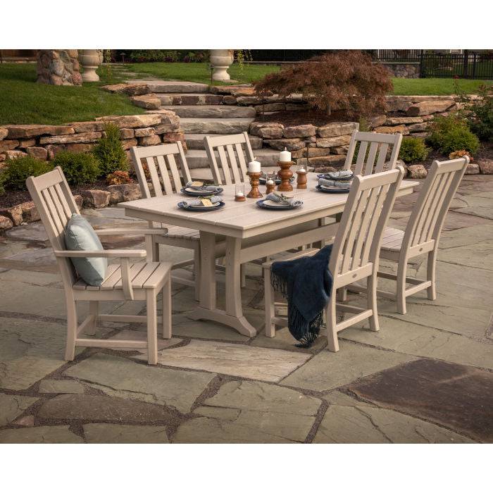 Vineyard 7 Piece Farmhouse Dining Set - The Great Escape