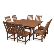 Vineyard 9 Piece Farmhouse Trestle Dining Set - The Great Escape