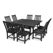 Vineyard 9 Piece Farmhouse Trestle Dining Set - The Great Escape