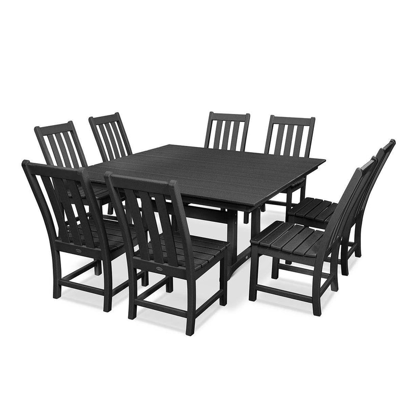 Vineyard 9 Piece Farmhouse Trestle Dining Set - The Great Escape