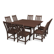 Vineyard 9 Piece Farmhouse Trestle Dining Set - The Great Escape