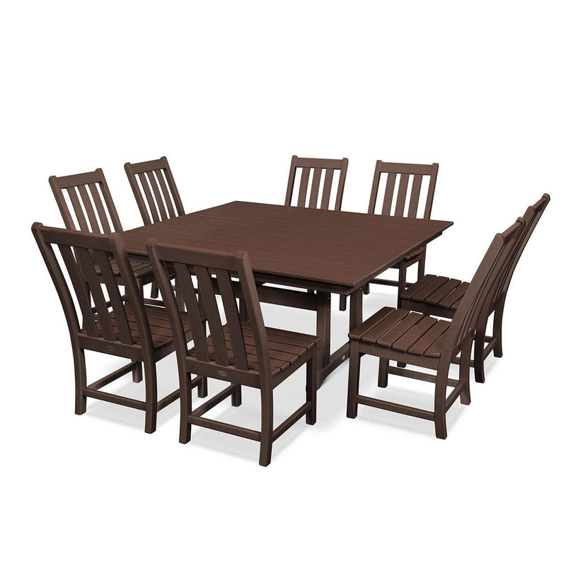 Vineyard 9 Piece Farmhouse Trestle Dining Set - The Great Escape