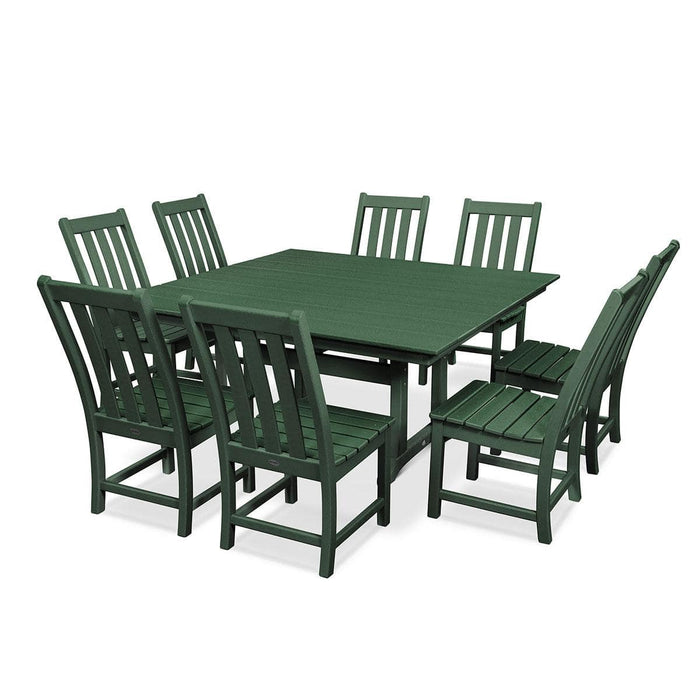 Vineyard 9 Piece Farmhouse Trestle Dining Set