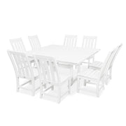 Vineyard 9 Piece Farmhouse Trestle Dining Set - The Great Escape