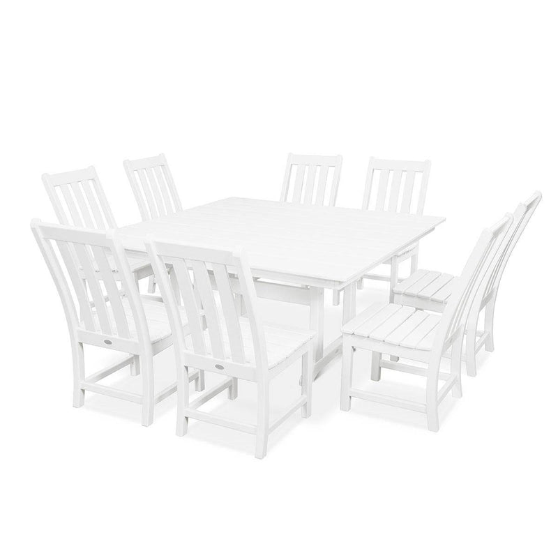 Vineyard 9 Piece Farmhouse Trestle Dining Set - The Great Escape