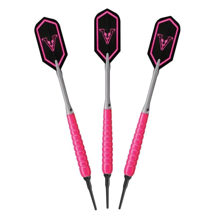 Viper V Glow Pink / Grey Soft Tip Darts - The Great Escape