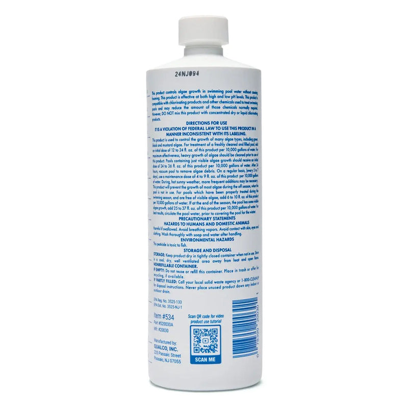 1 Quart Of WATER TRENDS 30% Pro Algaecide - The Great Escape