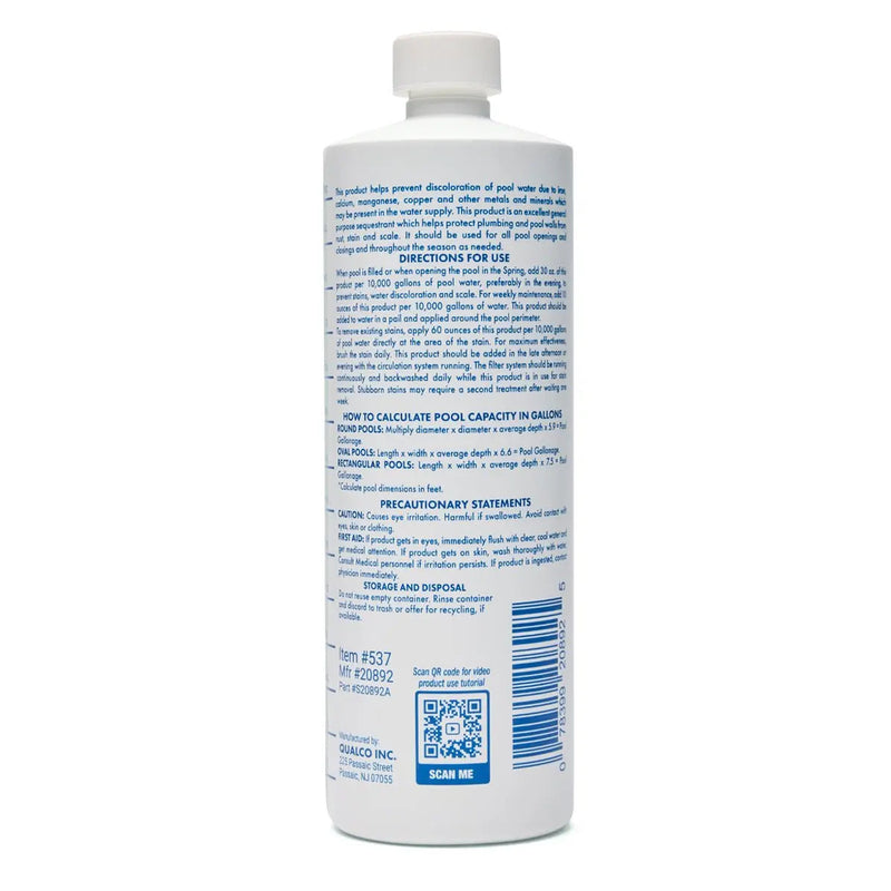 1 Quart Of WATER TRENDS Scale & Iron Control - The Great Escape