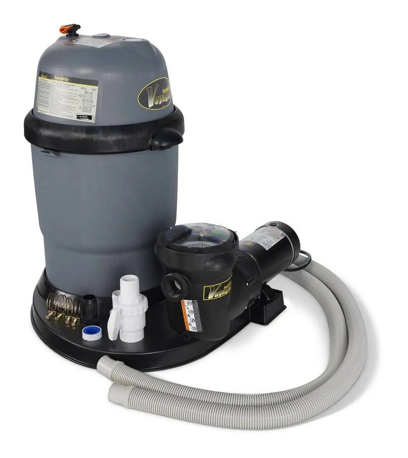110 Swimpro 2HP 2 Speed Element System W/ Twist Lock Motor, Tank, Base, Cartridge, Fittings, & Hoses - WaterTrendsStore - 9910/9907