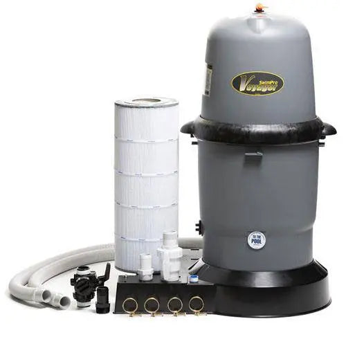 150 Swimpro Element Filter W/ Tank, Base, Cartridge, Fittings, & Hoses - WaterTrendsStore - 9904