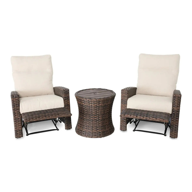 Arcadia 3 Piece Recliner Group - Dark Brown - WaterTrendsStore - 43413