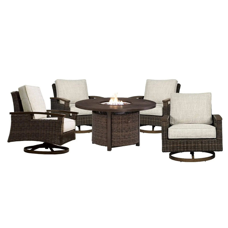Bayfield 5 Piece Firepit Chat Group - WaterTrendsStore - 84877