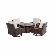 Bayfield 5 Piece Firepit Chat Group - WaterTrendsStore - 84877