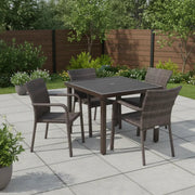 St. Kitts 5 Piece Woven Dining Group - WaterTrendsStore - 85065