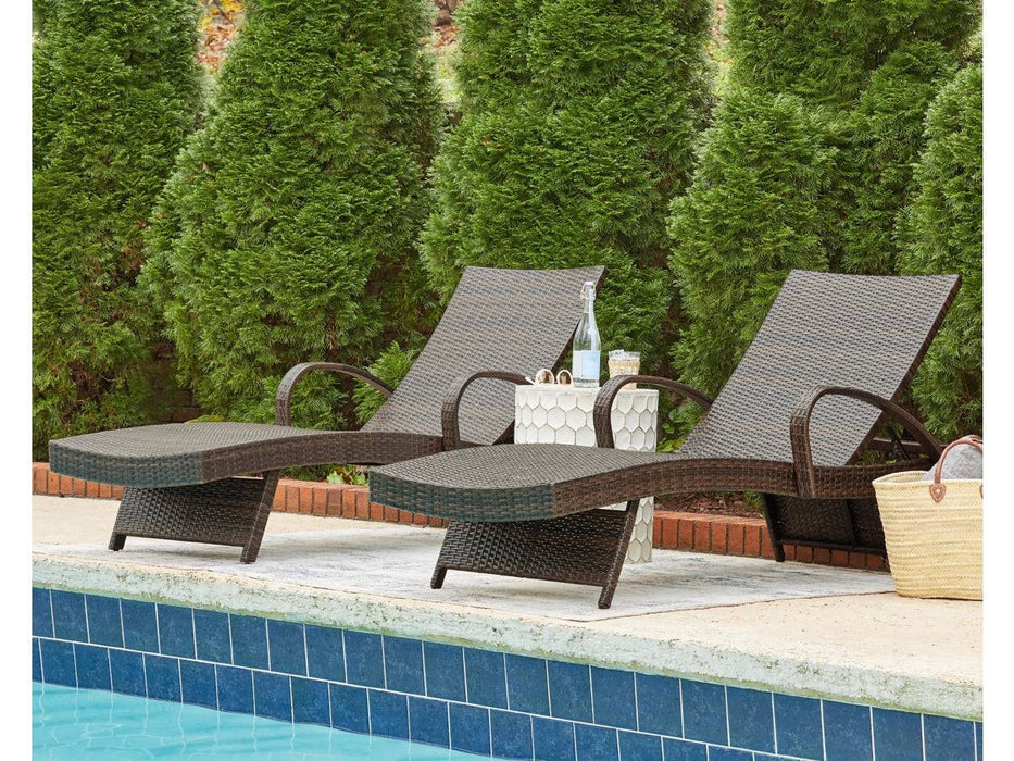 Waveland Woven Chaise Lounges (2 Pack) - The Great Escape