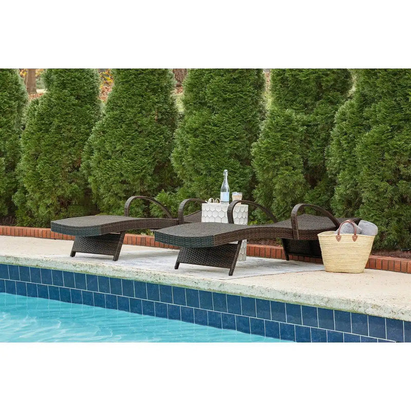 Waveland Woven Chaise Lounges (2 Pack) - The Great Escape